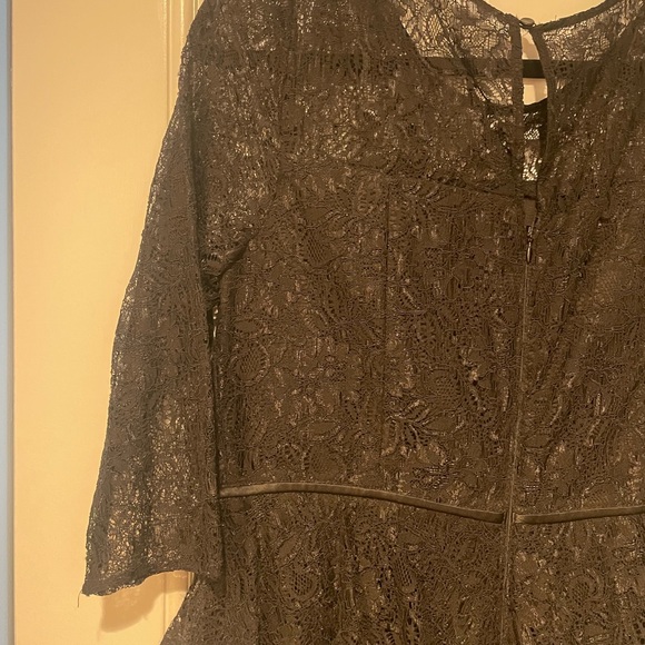 Adrianna Papell Lace peplum evening dress - Picture 4 of 6